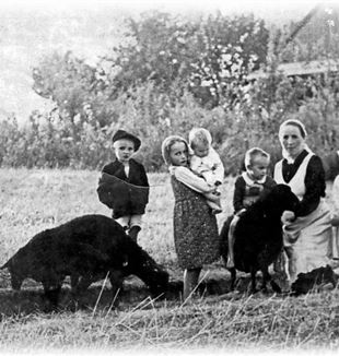Wiktoria Niemczak Ulma avec ses enfants