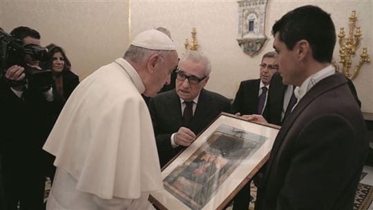 Scorsese avec le pape François