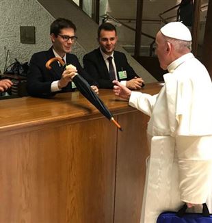 Le pape François au Synode sur les jeunes