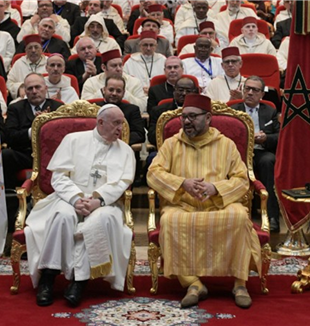 Le pape François et le roi Mohammed VI