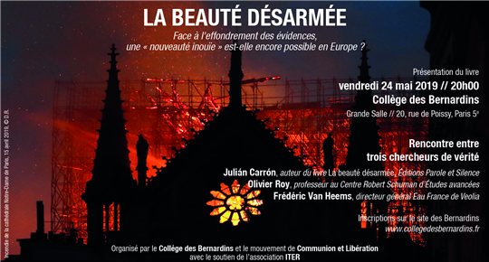 L'affiche de la présentation de ''La beauté désarmée'' à Paris