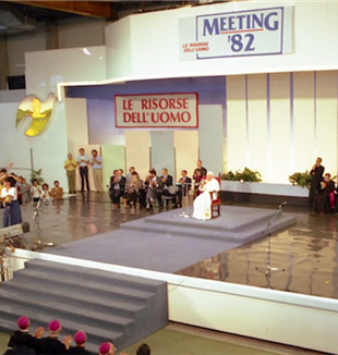 Jean Paul II au Meeting 1982