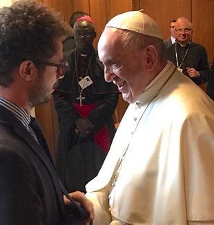 Matteo Severgnini avec le pape François
