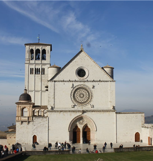 La basilique Saint-François à Assise