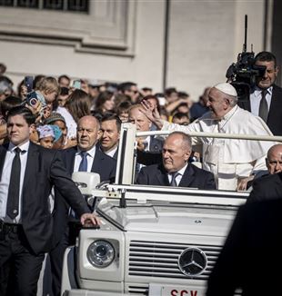 Pape François au cours de l'Audience du 15 octobre 2022 (Photo : Roberto Masi/Fraternità di CL)