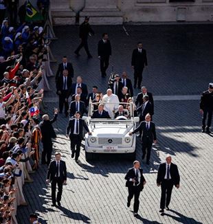 Le Pape François lors de l'audience avec Communion et Libération (Photo : Giovanni Dinatolo)