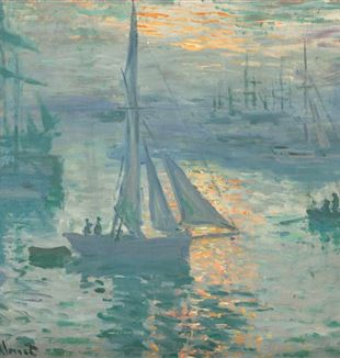 Claude Monet, "Lever du soleil", 1873 (Wikimedia Commons) 