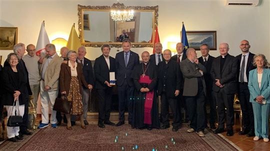 La cérémonie de remise des prix à l'Ambassade de Pologne auprès du Saint-Siège