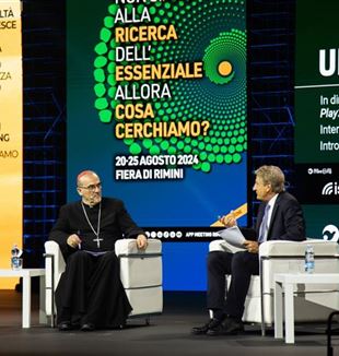 La rencontre inaugurale avec le cardinal Pizzaballa (Photo Meeting Rimini)